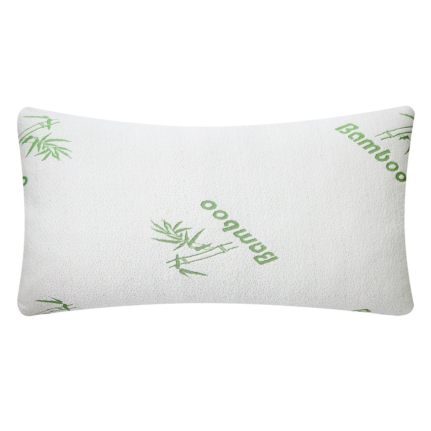 2Pcs Or 1Pcs Bamboo Memory Foam Pillow Hypoallergenic Bed Pillow For Head Neck Rest Sleeping Shredded Pillow Washable Cover Queen Size Pillow