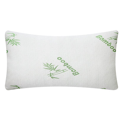 2Pcs Or 1Pcs Bamboo Memory Foam Pillow Hypoallergenic Bed Pillow For Head Neck Rest Sleeping Shredded Pillow Washable Cover Queen Size Pillow