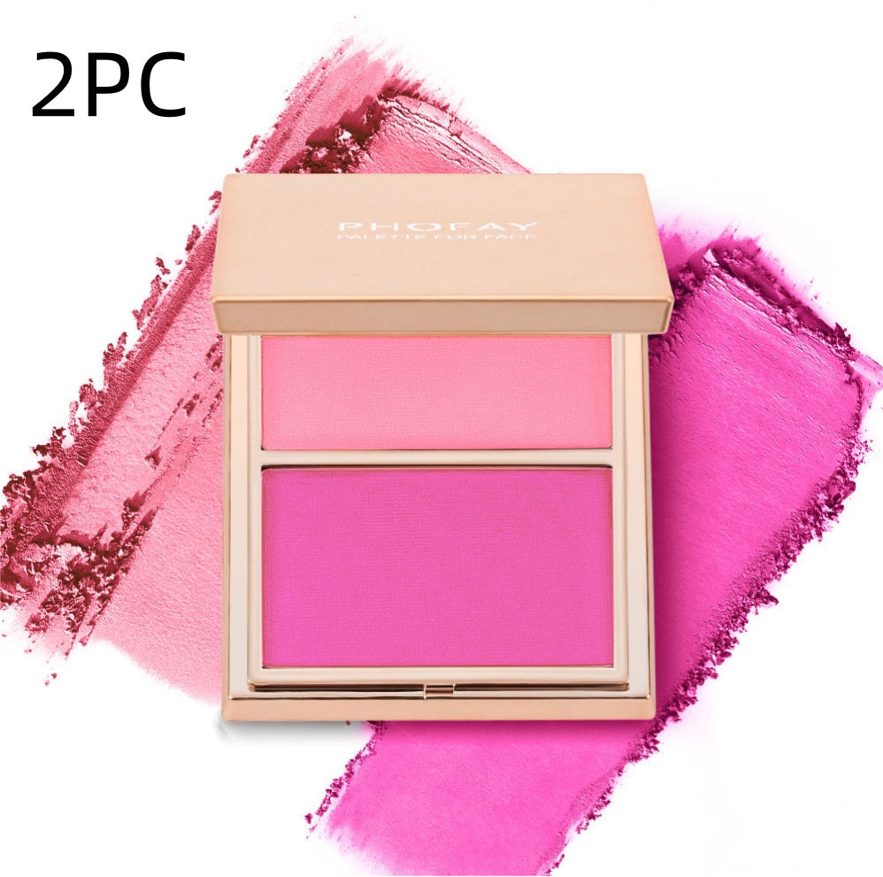PHOFAY Double-Take Cream & Powder Blush Duo