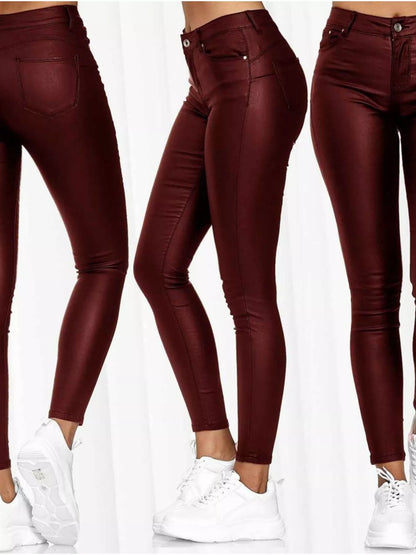 Full Size High-Waisted Skinny Pants Plus Size