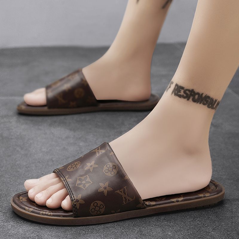 Summer men's new slippers flip-flops trend everything casual men sandals large size slippers