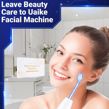 High Frequency Wand 'C Violet Portable Skin Therapy Machine for Anti-Aging - Skin Tightening - Wrinkle Reducing - Dark Circles - 4 in 1