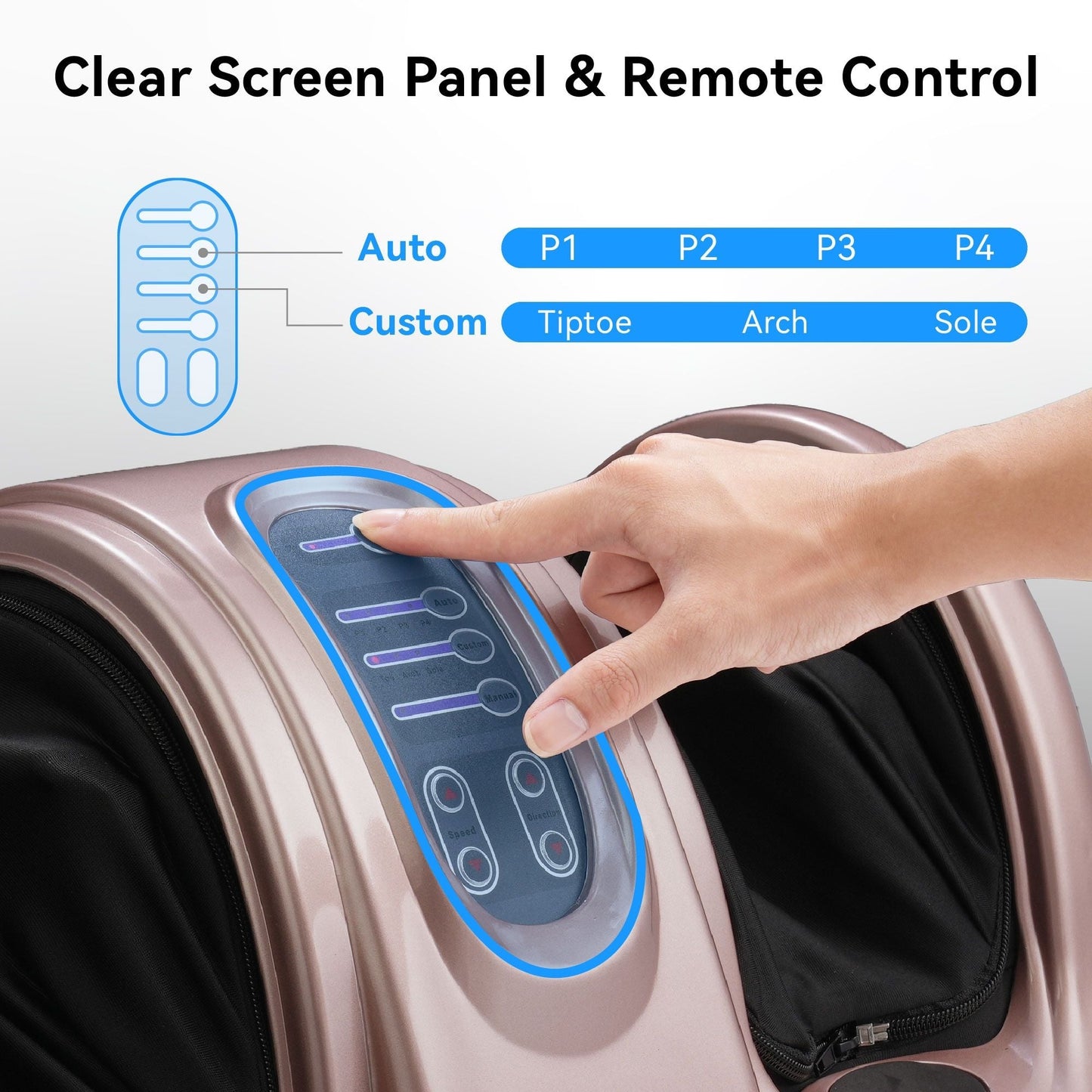 Premium Foot Massager with Remote Control – Deep Kneading and Rolling Massage for Feet, Ankles, Calves, and Legs – Pain Relief & Circulation Boost, Perfect Gift for Men, Women, Parents