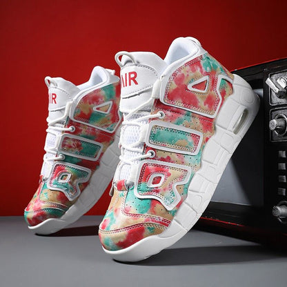 New men's and women's trend fashion personality basketball sneakers fashion match men's sneakers 5 colors
