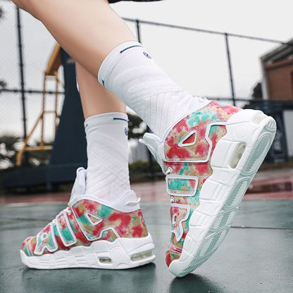 New men's and women's trend fashion personality basketball sneakers fashion match men's sneakers 5 colors