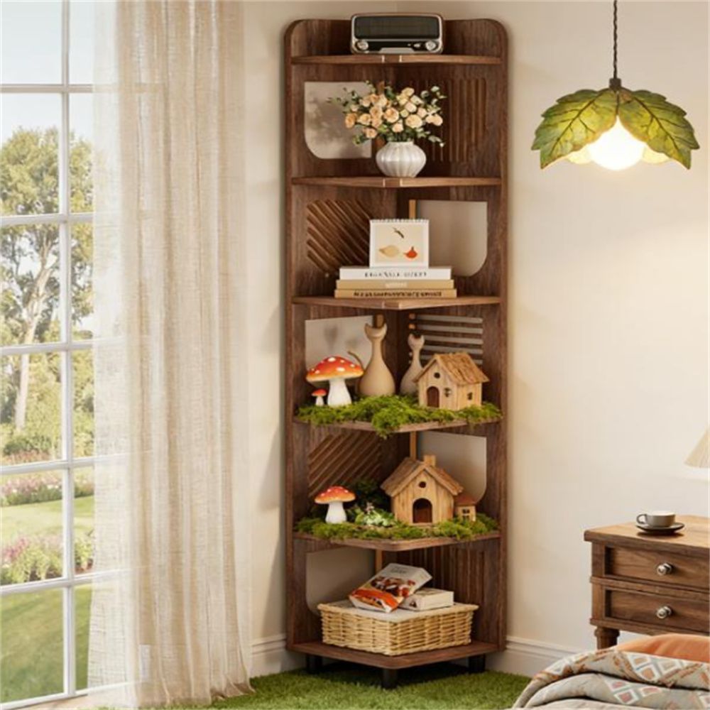 Corner rack, bookshelf, display rack, storage rack
