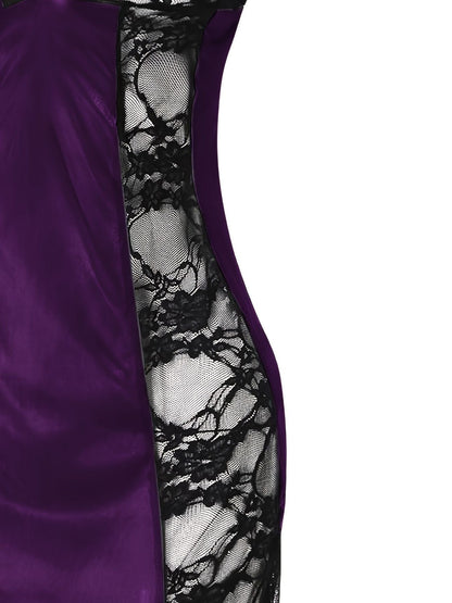 Elegant Backless Vintage Lace Nightgown - Sexy Pajamas for Women