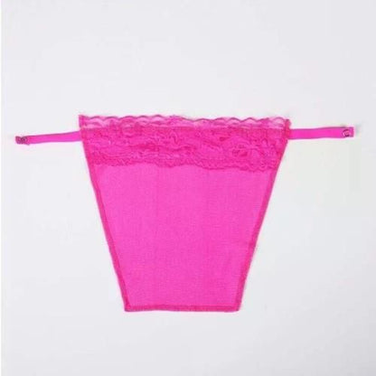 8 Pack Women Lace Cami Clip-on Mock Camisole Overlay Modesty Panel for Low-Cut Shirt