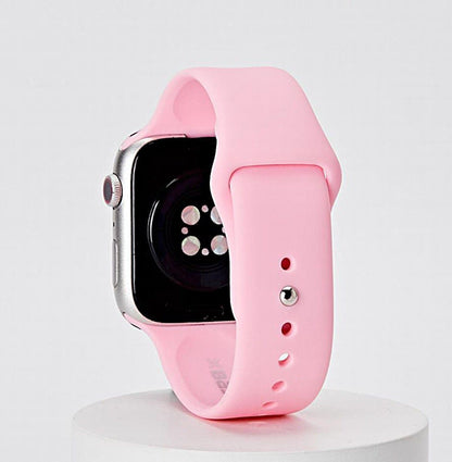 White Silicone Watch Band Made for Apple Watch - Large (42/44/45/49mm)