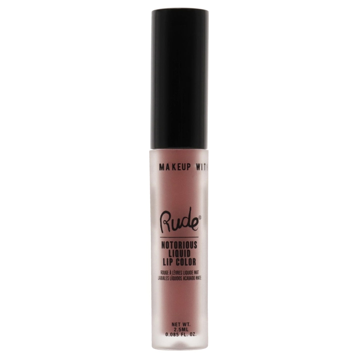 Notorious Rich Long Liquid Lip Color - Obscene Gesture by Rude Cosmetics for Women - 0.1 oz Lip Color