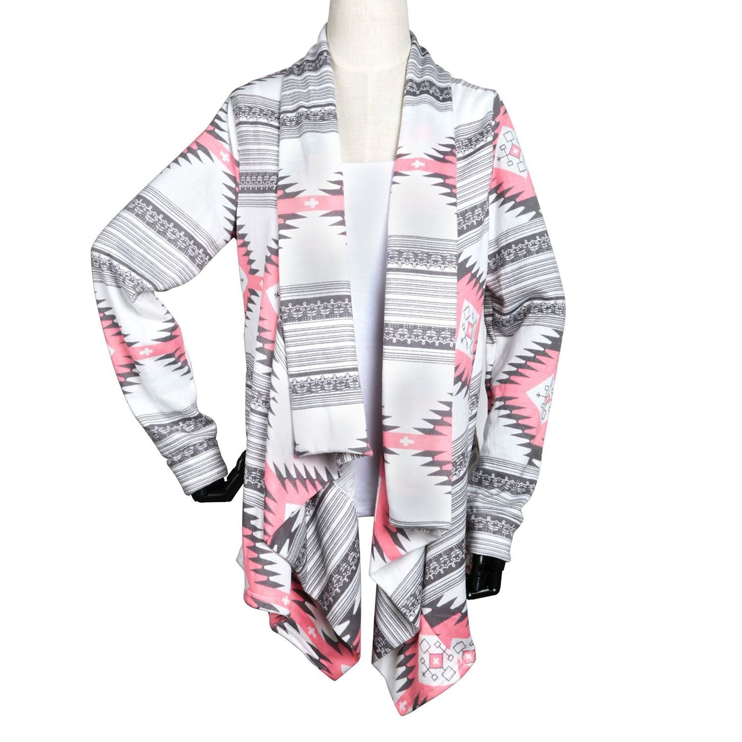 Women Open Front Cardigan Long Sleeve Shawl Neck Breathable Cardigan Well Collection