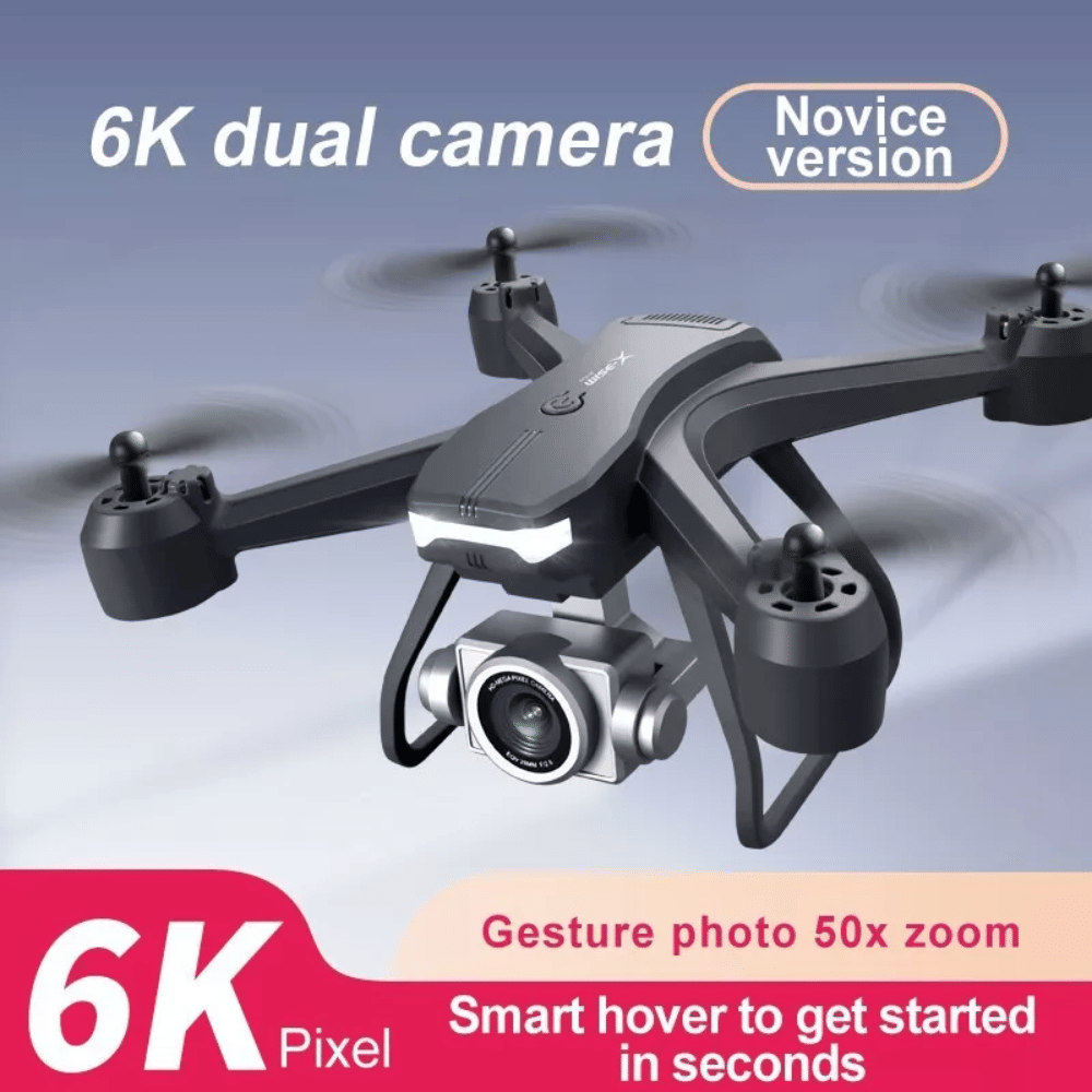 2026 Professional Drone 6K HD Dual Camera Wifi FPV Portable RC Quadcopter 2 BATTERY,Drones suitable for adults/beginners.Logistics is randomly sent by UPS/UNI/USPS/.GOFO