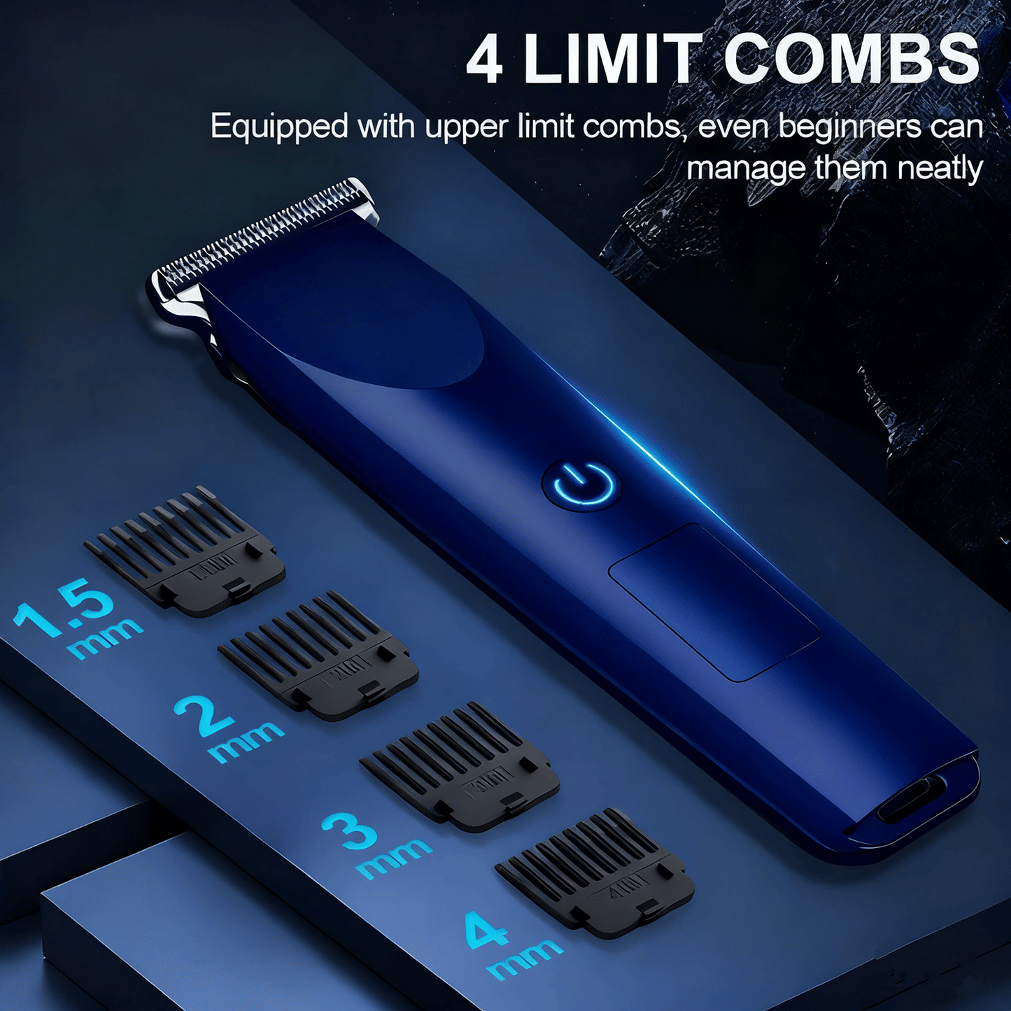 Professional Hair Clippers Trimmer Cutting Beard Cordless Barber Shaving Machine