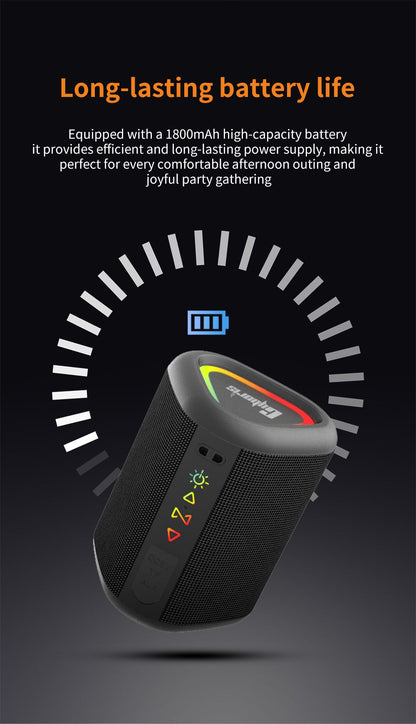 Cyboris S1 High Quality Portable Mini Waterproof Bluetooth Speaker, Wireless V5.4 Outdoor TWS Stereo Sporting Speakers 15W Loud Stereo Soundbox