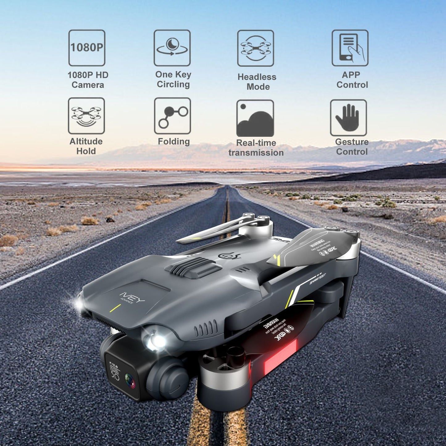 4DRC V28 Drone With 4K HD Dual Camera WiFi FPV 3D Flips Rc Quadcopter US