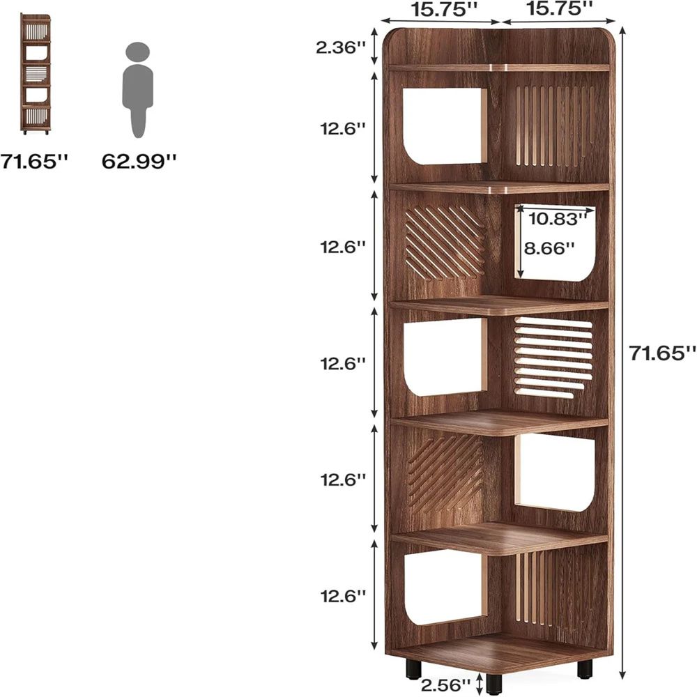 Corner rack, bookshelf, display rack, storage rack