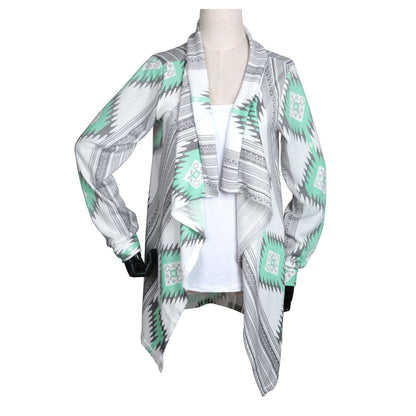 Women Open Front Cardigan Long Sleeve Shawl Neck Breathable Cardigan Well Collection