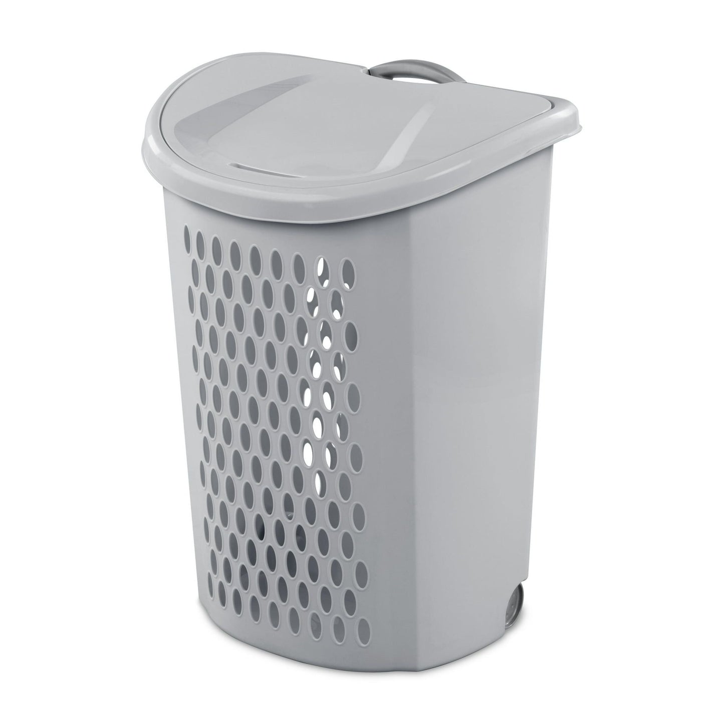 Ultra™ Wheeled Hamper, Plastic Laundry Hamper with Wheels for Easy Transport, Gray