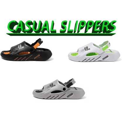 Platform Men's EVA Clog Slippers, Trendy Hole Design Mule Slides with Back Strap, Cushioned Elevated Casual Shoes for Summer, Streetwear, Indoor, Outdoor