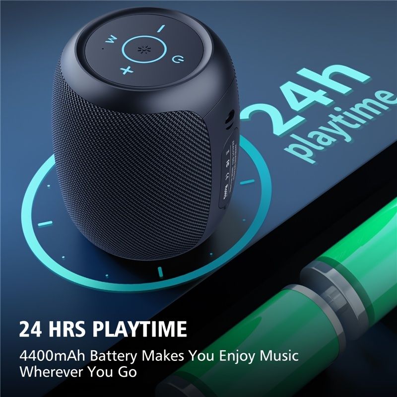 Zealot S53 Mini Speaker Portable Wireless Column Waterproof HIFI Lossless Sound Quality Stereo Subwoofer Loudspeaker; Christmas Gift For Women/Kids/Children/Men/Adults