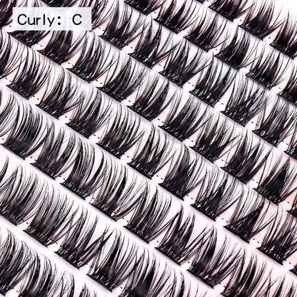 2026 Hottest New Product: False Eyelashes -  Azenlo Beginner's DIY Eyelash Extension Kit, 120 Clusters Of Large-capacity False Eyelashes, Includes Glue, Tweezers, and Complete Tool Set
