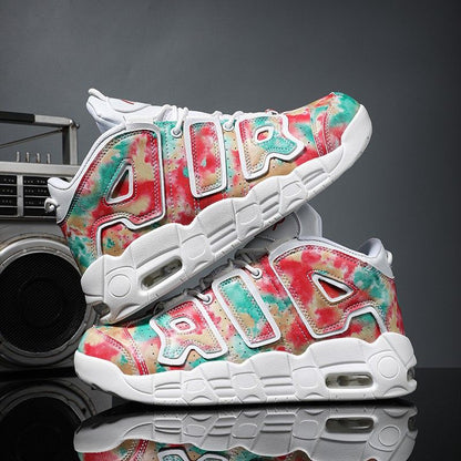 New men's and women's trend fashion personality basketball sneakers fashion match men's sneakers 5 colors