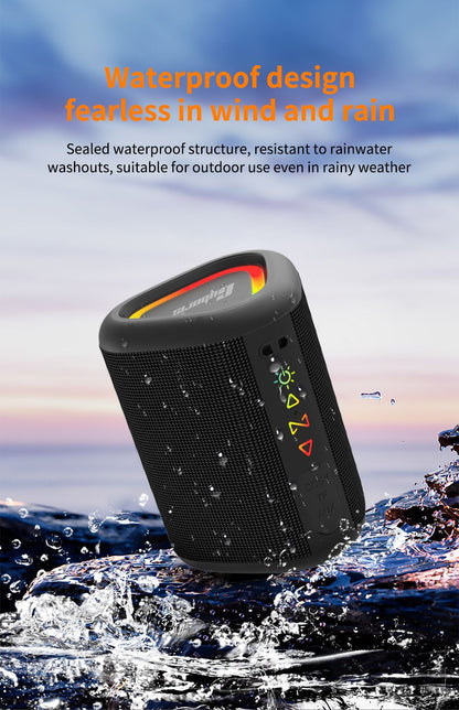 Cyboris S1 High Quality Portable Mini Waterproof Bluetooth Speaker, Wireless V5.4 Outdoor TWS Stereo Sporting Speakers 15W Loud Stereo Soundbox