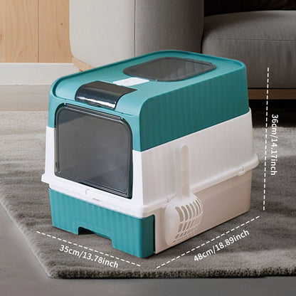 blueMagic Cube Intelligent Cat litter Box - Free Hands, Enjoy Pure Life | Automatic Cleaning, Silent Design, Preferred for Multi Cat Families