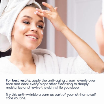 Night Cream for Women Anti aging Retinol Night Cream for Face Wrinkle Cream for Women Overnight Collagen Repair Hyaluronic Acid Face Moisturiser with Niacinamide Peptides Made in Italy