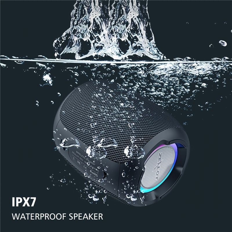 Zealot S53 Mini Speaker Portable Wireless Column Waterproof HIFI Lossless Sound Quality Stereo Subwoofer Loudspeaker; Christmas Gift For Women/Kids/Children/Men/Adults