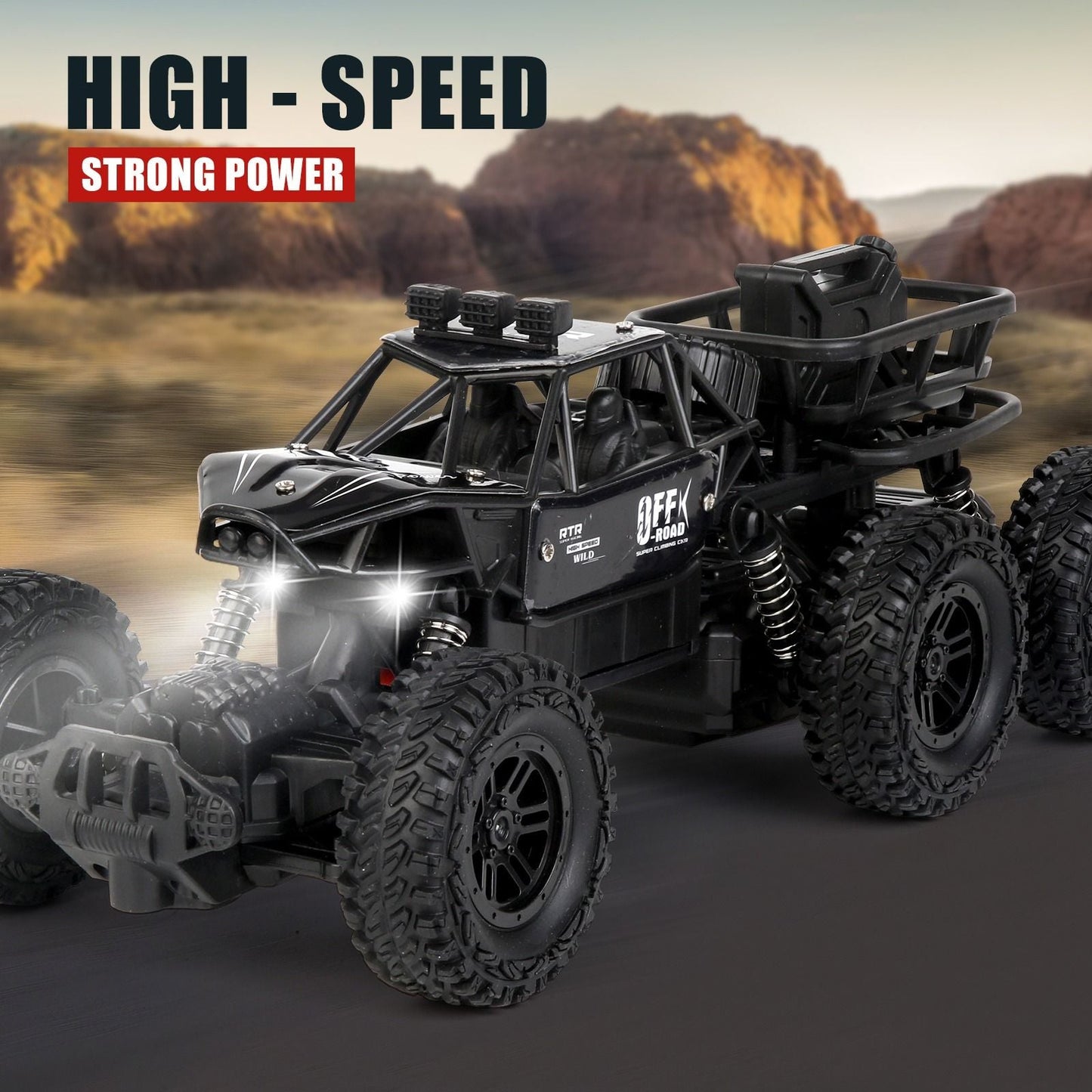 All-terrain Electric Toy Car, Alloy Car, 1:20 Scale Model Car, 2.4GHz R/ C Off-road Car, High-speed Car, with Headlights And Shock Absorption, Birthday Gifts for Kids Over 3 Years Old