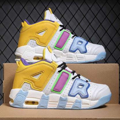 New men's and women's trend fashion personality basketball sneakers fashion match men's sneakers 5 colors