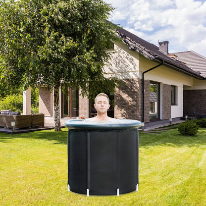 Portable Ice Bath Tub 97Gallon (370L), Portable Insulated Ice Bath Tub for Athletes Recovery, Easy Setup Ice Bathtub for Home Gym CampingCold Plunge Therapy Tub with 5-Layers Insulation, Large Ice Bat