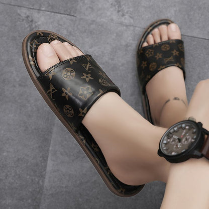 Summer men's new slippers flip-flops trend everything casual men sandals large size slippers