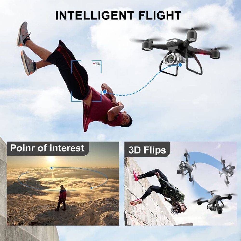 2026 Professional Drone 6K HD Dual Camera Wifi FPV Portable RC Quadcopter 2 BATTERY,Drones suitable for adults/beginners.Logistics is randomly sent by UPS/UNI/USPS/.GOFO