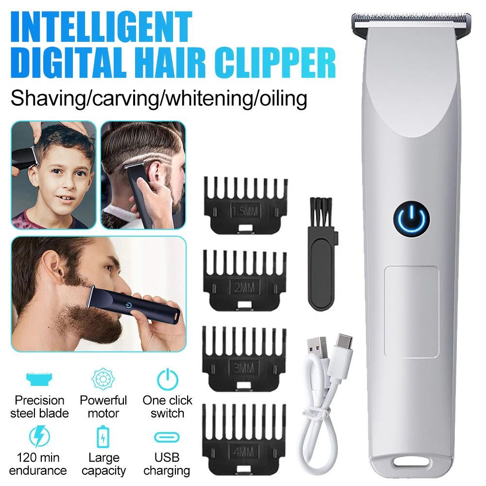 Professional Hair Clippers Trimmer Cutting Beard Cordless Barber Shaving Machine