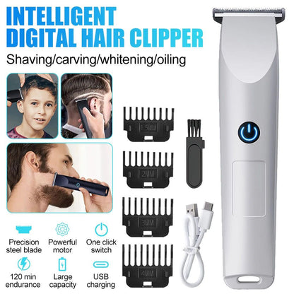 Professional Hair Clippers Trimmer Cutting Beard Cordless Barber Shaving Machine