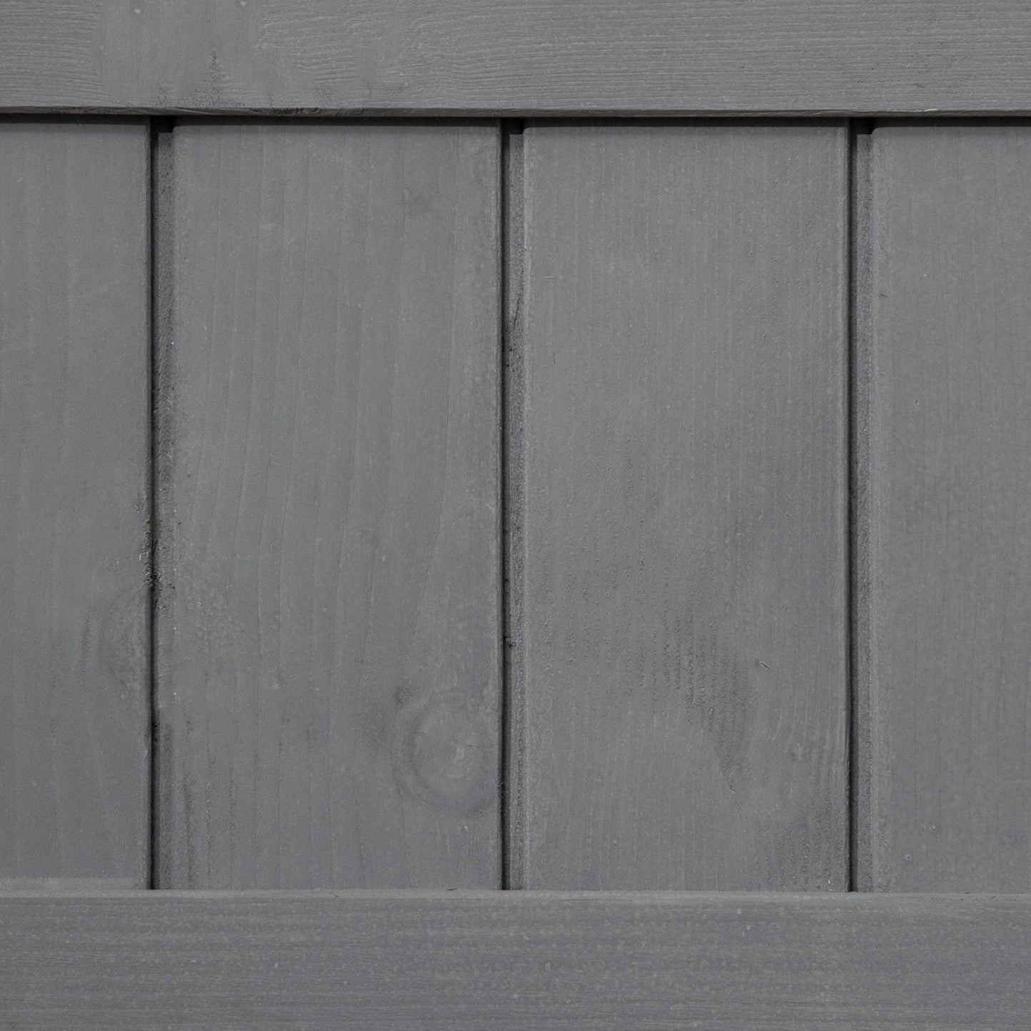 Elevated Planter Box Stand Wooden with 8 Slots and Shelf Dark Grey for Herbs Veggies Flowers