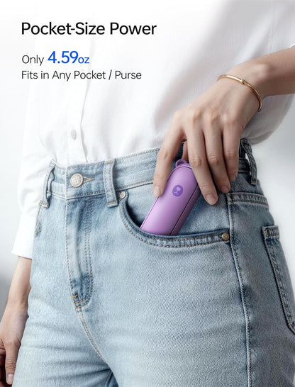 Handheld Travel Fan, Upgraded Mini Portable Fan with Up to 24 Working Hours for Long-term Outdoor Cooling, Combines Power Bank and Flashlight, Used for Summer, Cruise, Concert