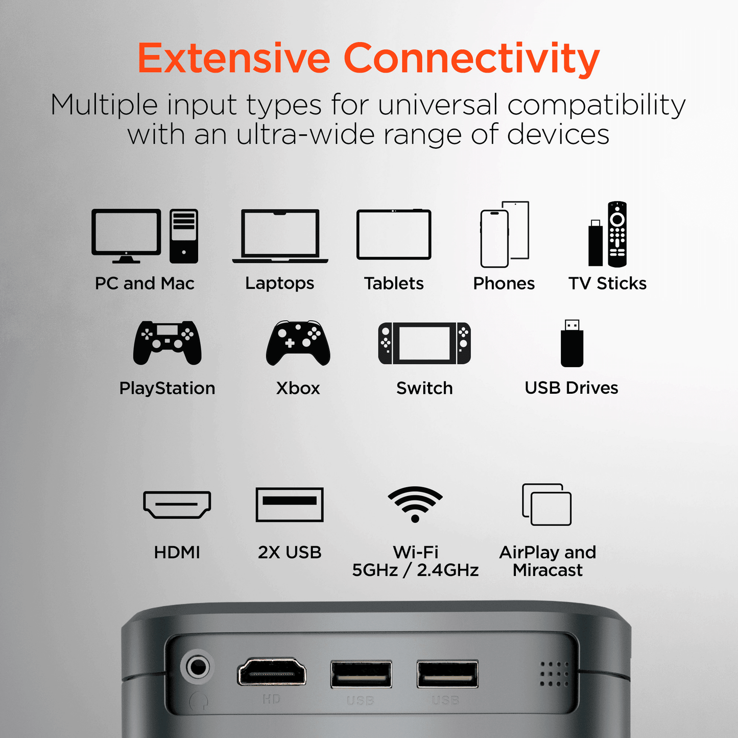 HyperGear CineMini Portable Mini Projector