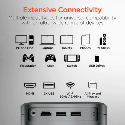 HyperGear CineMini Portable Mini Projector