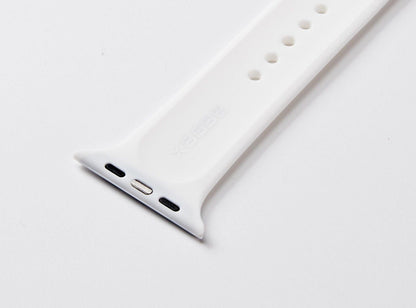 White Silicone Watch Band Made for Apple Watch - Large (42/44/45/49mm)