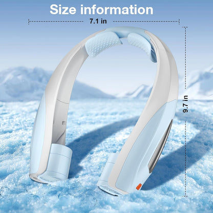 Neck Fan, 6 Speeds Adjustable Portable Personal Fan Rechargeable, Faster Cooling Wearable Fan, Ultra Quiet for Home, Office, Travel, Outdoor