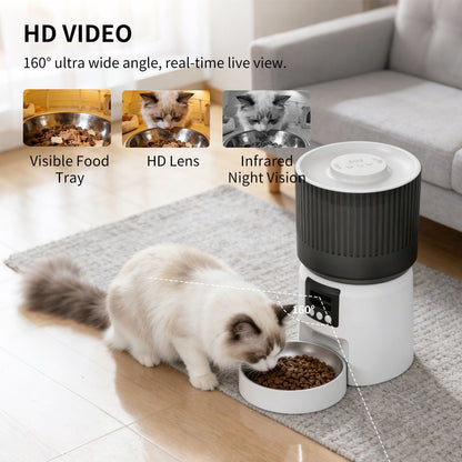 Intelligent fully automatic pet feeder, timed and quantified feeding, remote control is more worry free