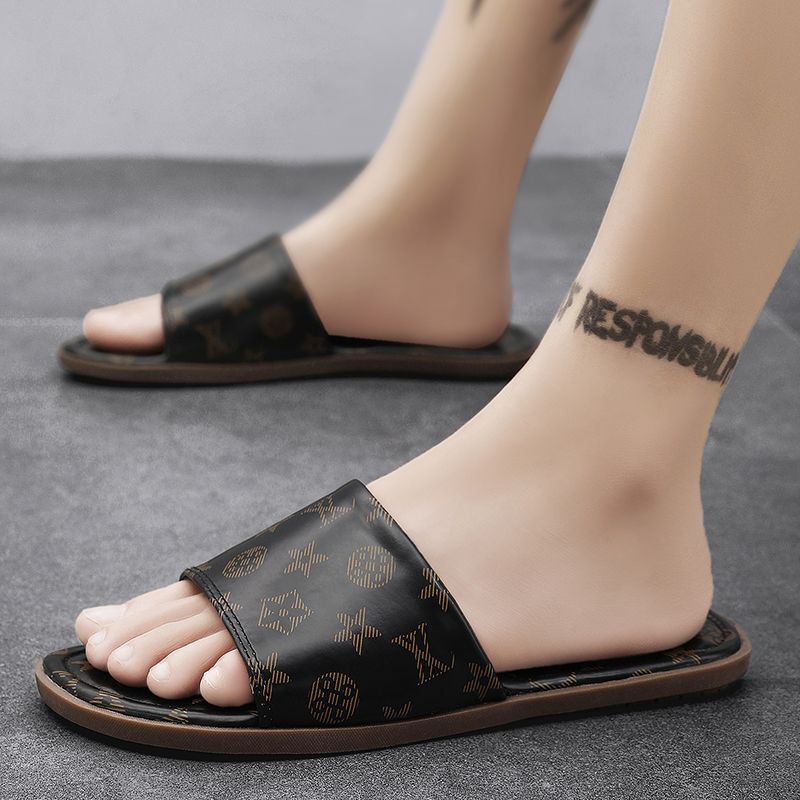 Summer men's new slippers flip-flops trend everything casual men sandals large size slippers