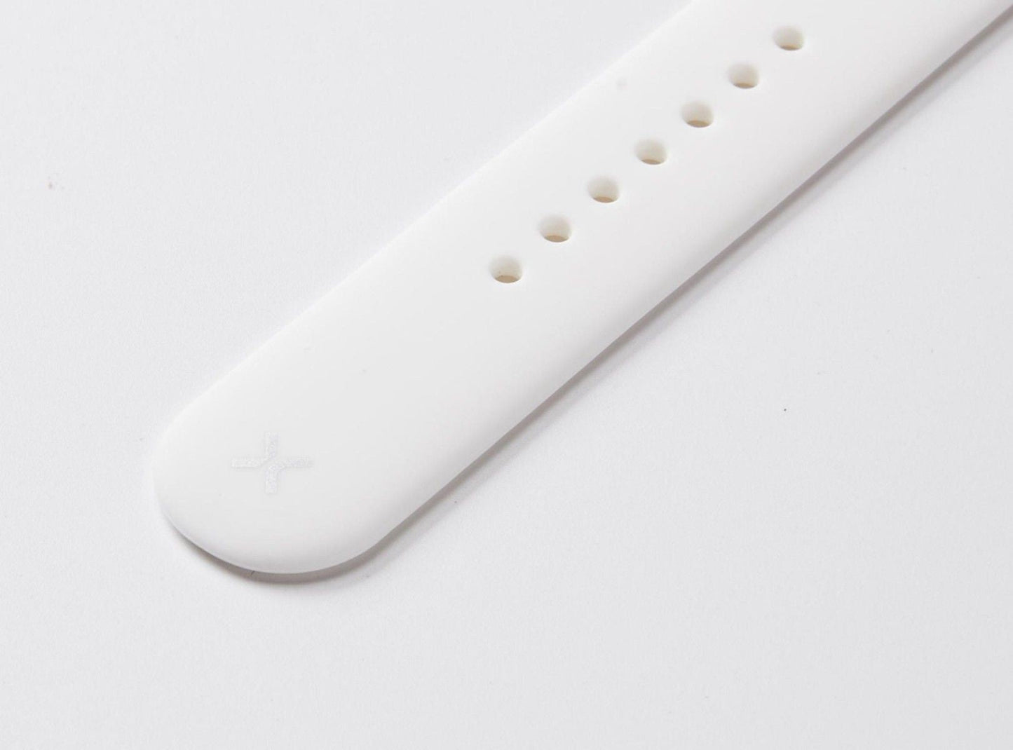 White Silicone Watch Band Made for Apple Watch - Large (42/44/45/49mm)