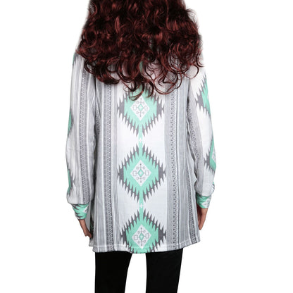 Women Open Front Cardigan Long Sleeve Shawl Neck Breathable Cardigan Well Collection