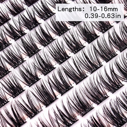 2026 Hottest New Product: False Eyelashes -  Azenlo Beginner's DIY Eyelash Extension Kit, 120 Clusters Of Large-capacity False Eyelashes, Includes Glue, Tweezers, and Complete Tool Set
