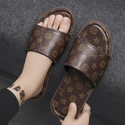 Summer men's new slippers flip-flops trend everything casual men sandals large size slippers