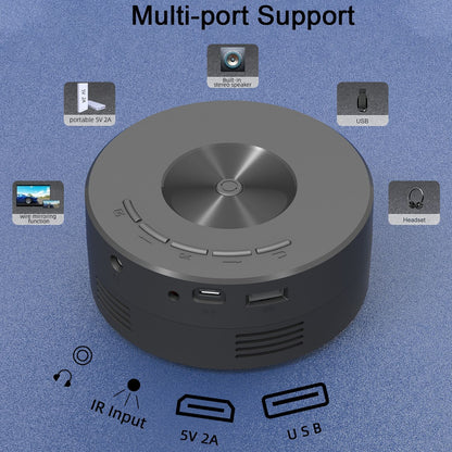 Mini Projector YT200 Portable Video Beamer Home Theater 1080P Supported USB Sync Screen Smartphone Children Projectors